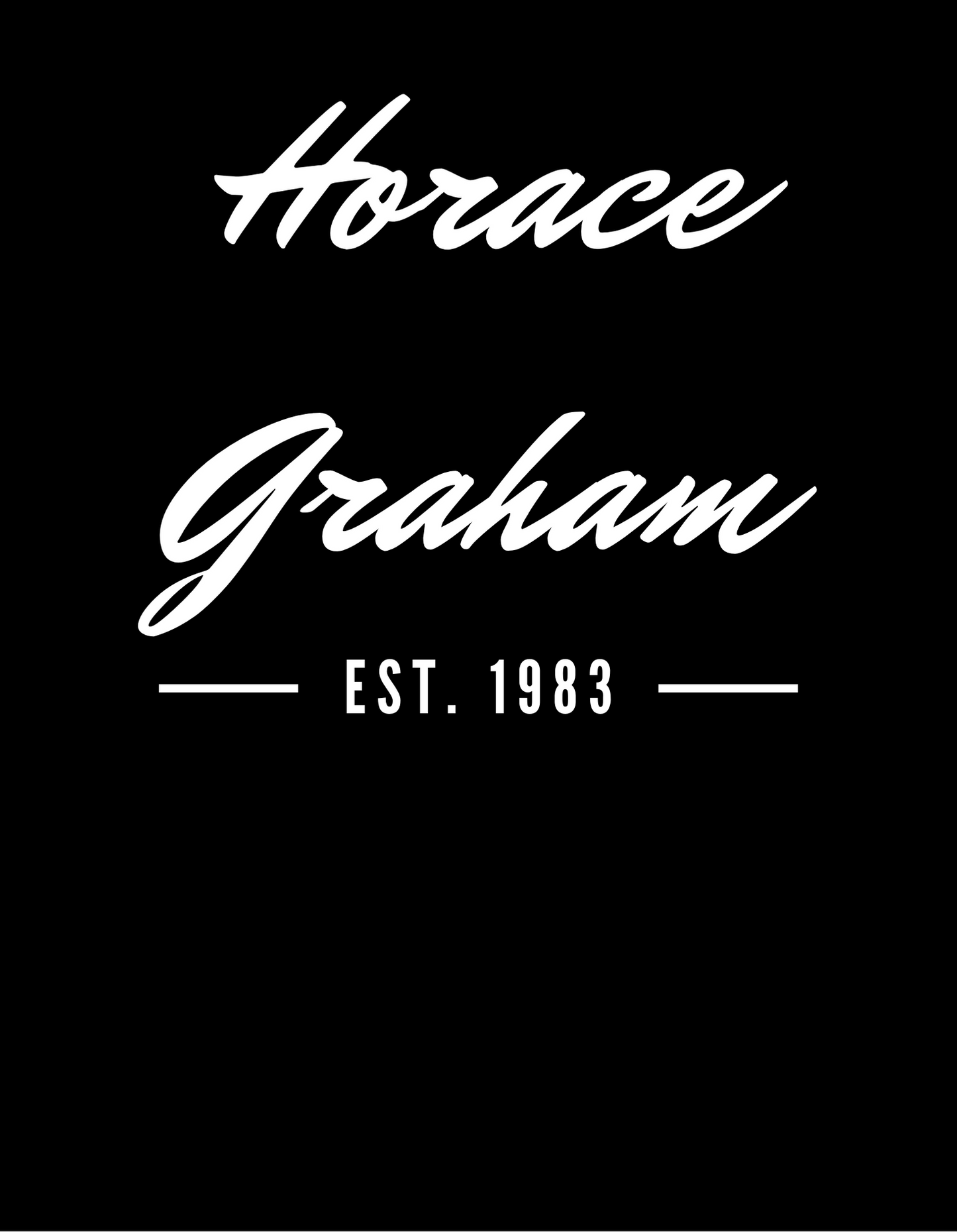 Crewneck T-Shirt (Horace Graham EST.1983)